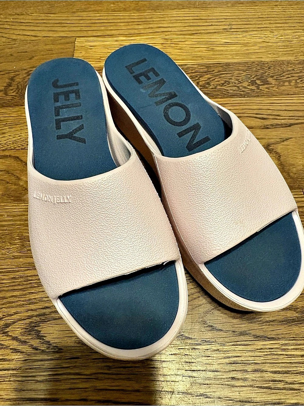 Lemon Jelly Pink Slide Sandals Like New